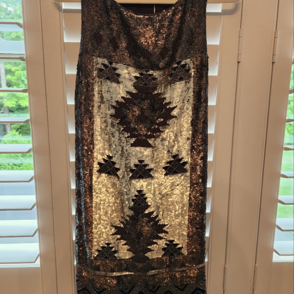 All Saints Hand Embellished Dress Size 10